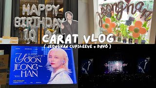 carat vlog 💎  jeonghans cupsleeve event  a bit DAY6 [upl. by Croteau307]