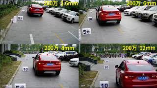 2MP1080P 36mm 6mm 8mm 12mm Lens Viewing Angle Comparison [upl. by Hedve]