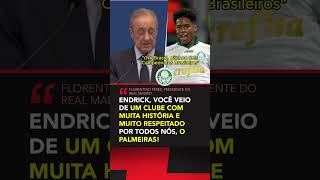 Florentino Pérez rasgou elogios ao Palmeiras na apresentação do Endrick no Real Madrid shorts [upl. by Isa674]