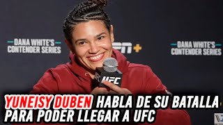 Yuneisy Duben brilla en Contender Series y habla de su duro camino a UFC [upl. by Corry]