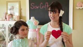 dish towel apron sewing video tutorial with sew crafty kids [upl. by Aenyl]