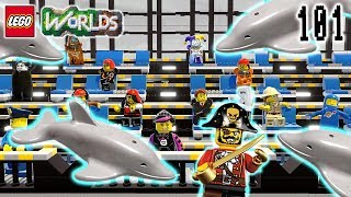 Lets Build LEGO Jurassic World Part 17 Dolphin Arena Lets Play LEGO Worlds [upl. by Newmann627]