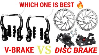 DISC BRAKE VS POWER BRAKE  DISC BRAKE VS VBRAKE  WHICH ONE IS BETTER [upl. by Florry375]