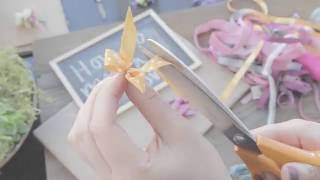 How to make a ribbon bow for a ladies corsage [upl. by Bevin512]