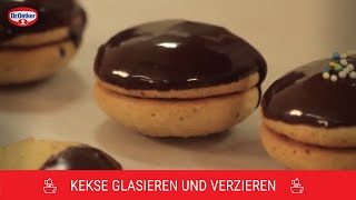 Kekse glasieren und verzieren  Tipps vom Dr Oetker Konditormeister  Dr Oetker [upl. by Camarata]