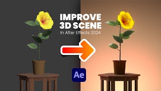 Learn How To Render Beautifull 3D Scenes In After Effects 2024 [upl. by Adnylg]