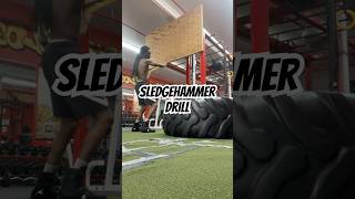 Sledgehammer Tire Drill 🔨 realjahbanks shorts boxing boxingtraining sledgehammer [upl. by Dyrrej]