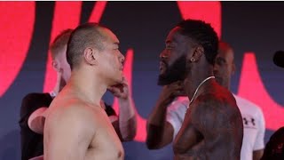 🚨❗DEONTAY WILDER VS ZHILEI ZHANG WEIGHIN amp FACEOFF COUNTERPUNCHED 🚨❗ [upl. by Namron]