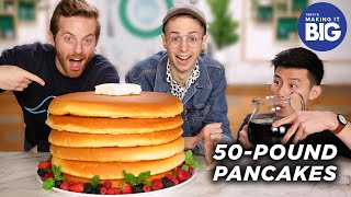 I Made Giant 50Pound Pancakes For The Try Guys • Tasty [upl. by Hollis366]