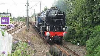 60532 Blue Peter at Retford amp Rossington Doncaster 1Z32 London Kings X York 13724 Steam Railway [upl. by Casteel]