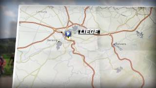 Parcours  Route  LiègeBastogneLiège 2017 [upl. by Gniy]