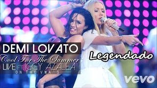 Demi Lovato  Cool For The Summer Feat Iggy Azalea Remix Live From VMA Legendado [upl. by Eph]