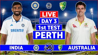 India v Australia 1st Test Day 3 Live  IND vs AUS 1st Test Live Scores amp Commentary  India Innings [upl. by Stefanie]