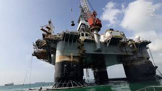 Valaris DPS 1 semi submersible rig [upl. by Cinelli418]