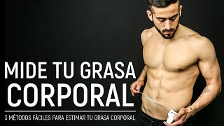 Cómo medir la GRASA CORPORAL  3 MÉTODOS PARA HOMBRES [upl. by Lukin282]