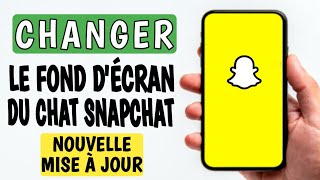 comment changer de fond décran sur snapchat  changer larrière plan du chat dans snapchat [upl. by Vail307]