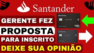 ♨️SANTANDER  quotPROPOSTA TENTADORAquot VOCÊ ACEITARIA ♨️ [upl. by Leiruh]