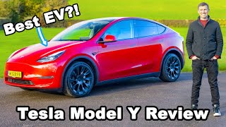 Tesla Model Y 2022 review  the BEST electric SUV [upl. by Alrahs126]