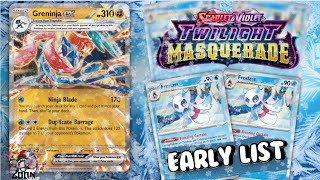 Greninja ex Punishes Ability Decks Twilight Masquerade [upl. by Licko]