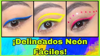 🔥DELINADOS NEÓN FÁCILES  GRAPHIC EYELINER [upl. by Swetiana]