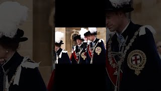 shorts Royals arrive at the Order Of The Garter Service at Windsor Castle royal kingcharles uk [upl. by Annanhoj]