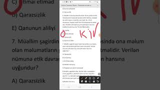 Etik davranış qaydaları test izahı [upl. by Nnayrrehs]