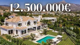 Take a Luxurious Tour of This Epic 125M Contemporary Dream Home Featuring 2 Pools Marbella Spain [upl. by Atnoled]