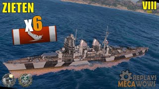 Zieten 6 Kills amp 106k Damage  World of Warships Gameplay [upl. by Siclari]