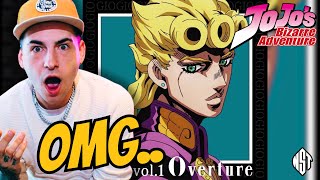 RAPPER REACTS TO  Jojos Bizarre Adventure Giorno Theme  Golden Wind OST vol1 Overture Reacton [upl. by Decamp]