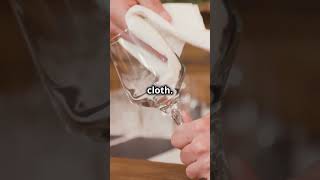 Spotless Wine Glasses in Seconds foodandwine wine wineeducation [upl. by Dewey]