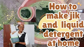 How To Make Jik and Liquid Detergent at Home Easy and First Method motherhood homemaking [upl. by Deehan]