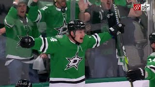 HIGHLIGHTS Roope Hintz Scores First Goal for the Stars in Game 1 [upl. by Chari262]