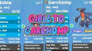 HOW FAST CAN I EVOLVE GIBLE TO GARCHOMP IN POKÉMON BRICK BRONZE  link [upl. by Seebeck]