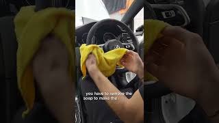 How to safely clean Alcantara howto detailing alcantara suede cleaning howtodetail [upl. by Kemme]