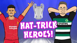 GYÖKERES amp DIAZ  UCL HatTrick Heroes🔥 Sporting 41 Man City Champions League Highlights [upl. by Meyer566]