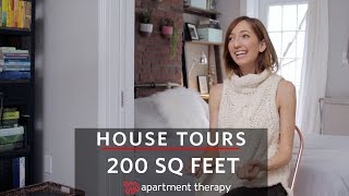 200 Square Feet in Manhattan  House Tours  Apartment Therapy [upl. by Elsi]