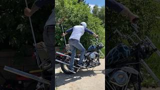 Shovelhead chopper kick start [upl. by Mariska61]