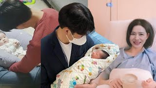 HYUN BIN WAS THE FIRST TO HOLD HIS SON  HE TAKING CARE BABY KIM AND SON YE JIN TO THE HOSPITAL [upl. by Dalis]