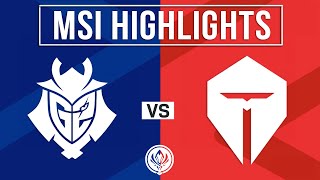 G2 vs TES Highlights ALL GAMES  MSI 2024 Lower Bracket R2  G2 Esports vs TOP Esports [upl. by Iinden655]