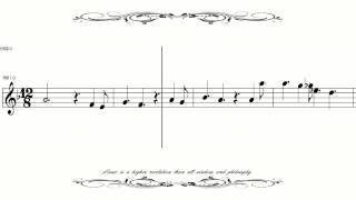 ［Sheet Music］ Saint Saens Clarinet Sonata 1 Alegretto [upl. by Yardna134]