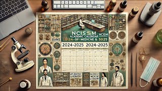 NCISM Academic Calendar 20242025 session  BAMS BUMS BATCHES  AYUSH  AYUSH UPDATES🎯exam ayush [upl. by Clarette]