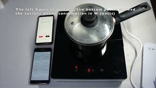 Water boiling test and power consumption measurement for IKEA TILLREDA Portable induction hob [upl. by Houlberg]