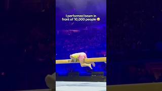 I split the beam in front of 10000 people 😭 gymnastics gymnast sports gym fail fails beam [upl. by Erdnoed576]