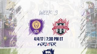 USL LIVE  Orlando City B vs Toronto FC II 4417 [upl. by Lemuelah]