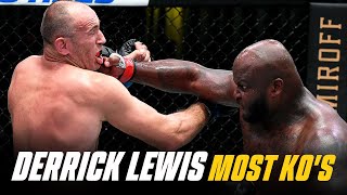 Derrick Lewis RecordSetting 14 Knockout Wins [upl. by Ecad]