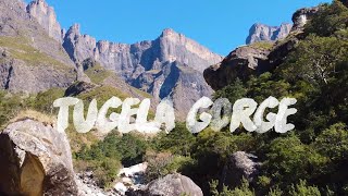 Tugela Gorge amp Falls  Amphitheatre  Northern Drakensberg  4K DJIMINI2 [upl. by Odilia]