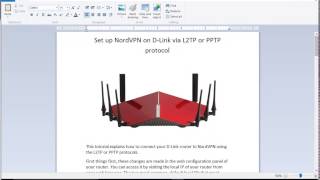 Set up NordVPN L2TP on DLink router 2023 Updated [upl. by Haase]