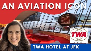 TWA Hotel  An NYC Midcentury Masterpiece  Runway Views and Food Reviews with Kids [upl. by Ahc]