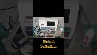 Biphasic defibrillator medicaleducation cpr medico [upl. by Ateekal]