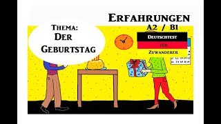 A2  B1 Prüfung Bildbeschreibung telc Eigene Erfahrung Der Geburtstag [upl. by Yarod]